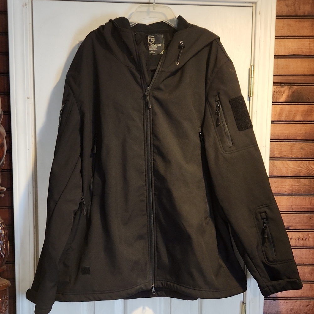 Men's Free Soldier Black Tactical Jacket size 3XL